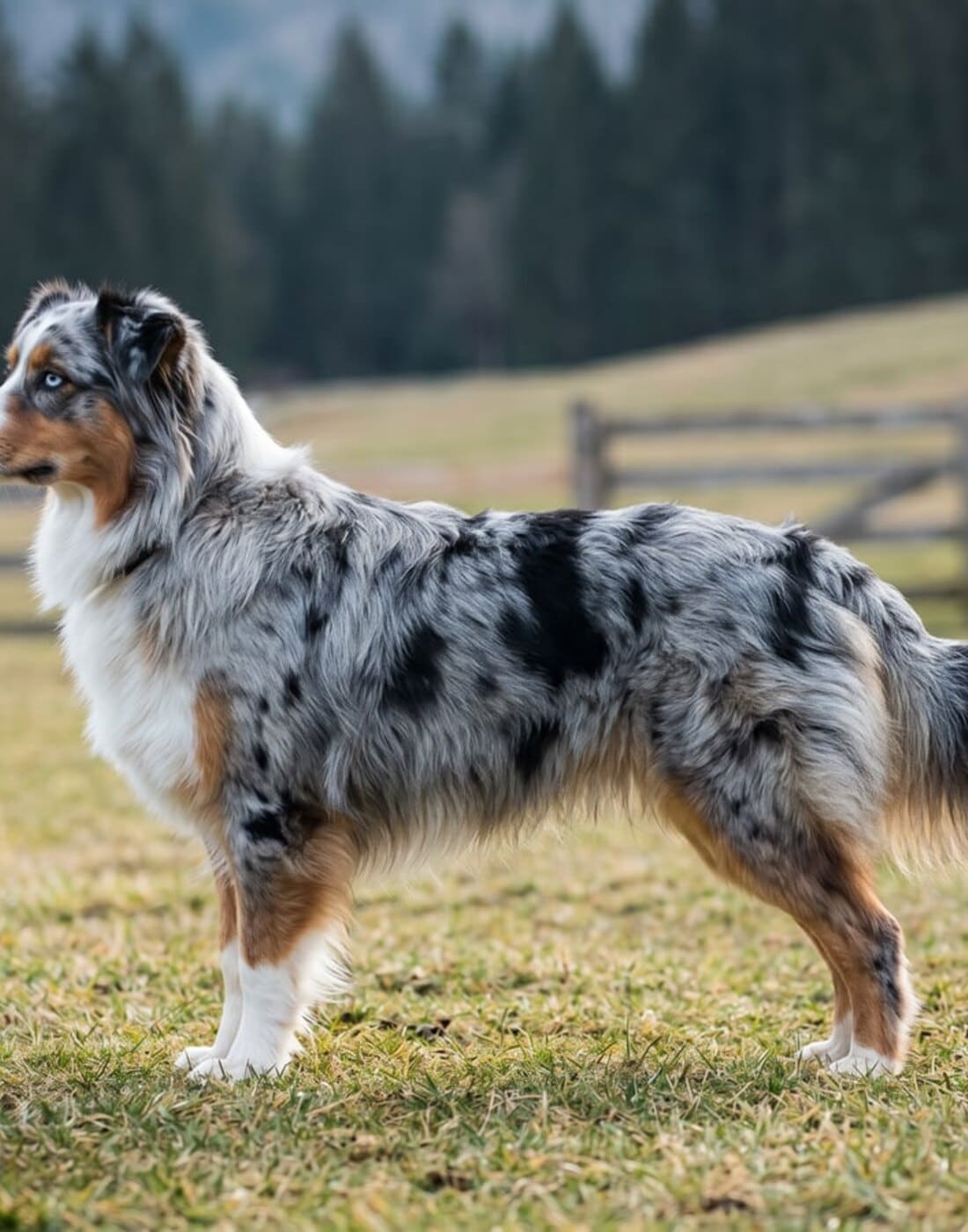 Norka des Hauts Courants — Bleu merle, œil clair, grande lecture